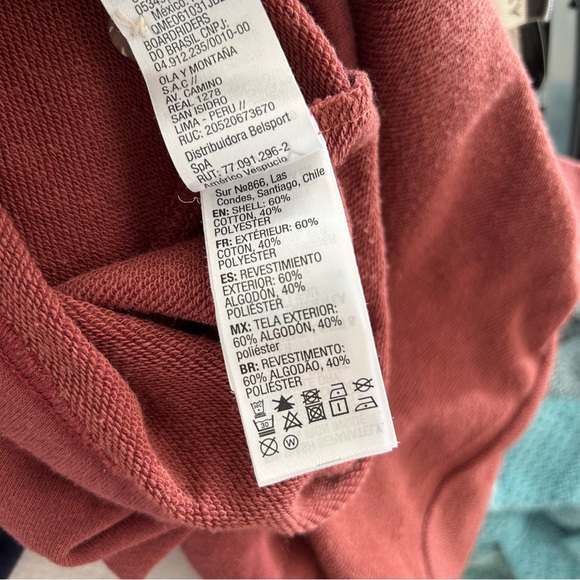 Roxy Henley Pullover Crop Sweatshirt Top - Picture 13 of 13